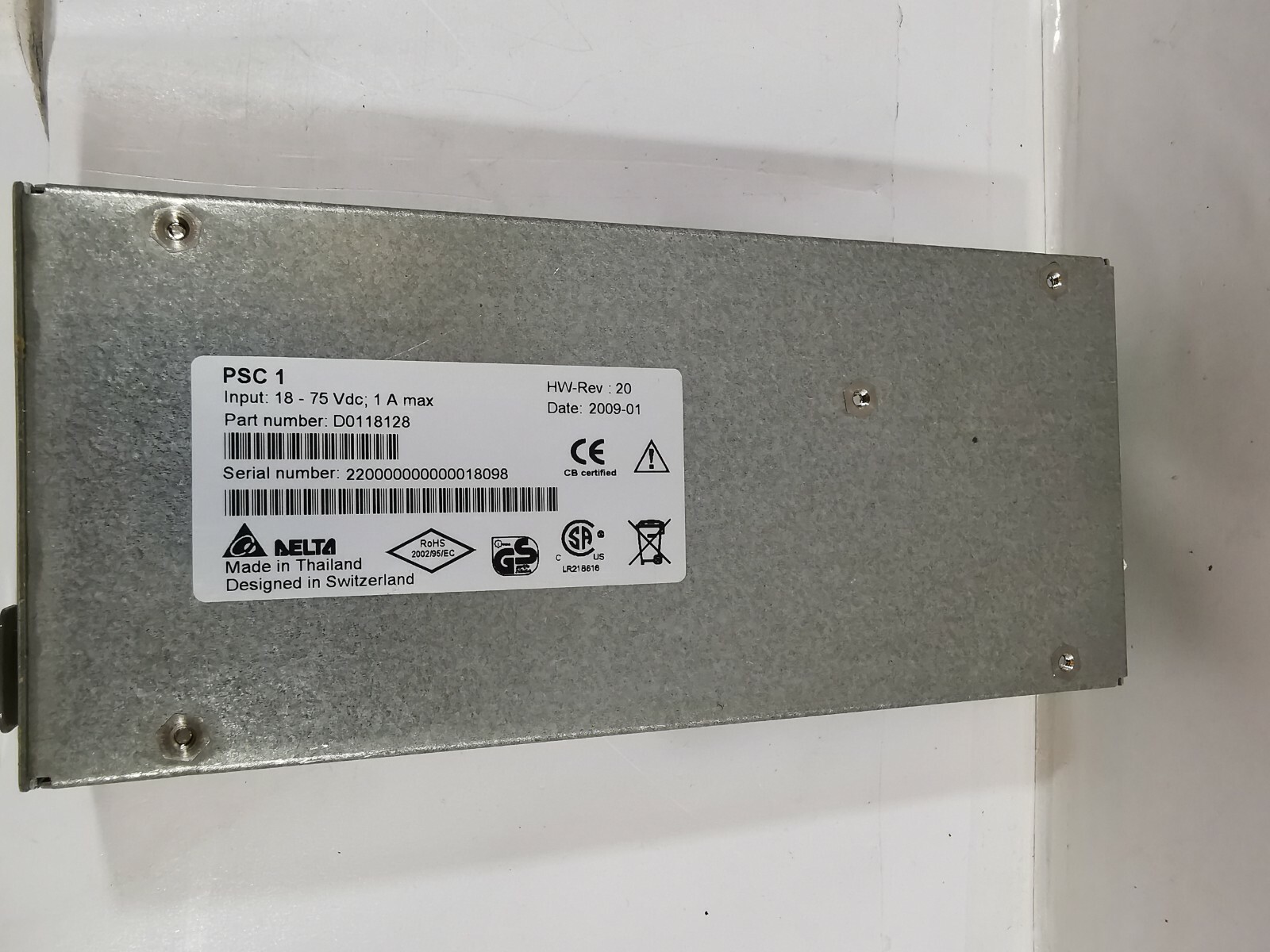 DELTA D0118128 DELTA PSC 1 POWER SUPPLY CONTROL D0118128 3