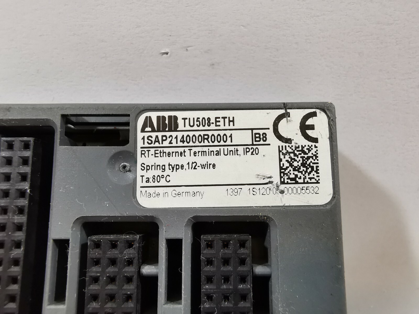 ABB 1SAP21400R0001 TU508-ETH ABB 1SAP21400R0001 Ethernet Terminal Unit 2