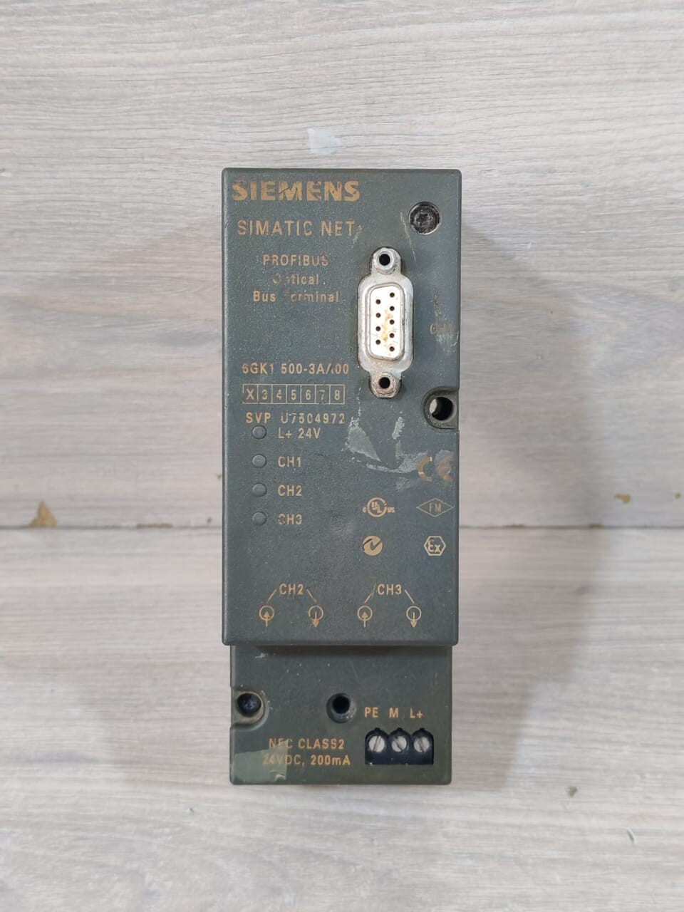 SIEMENS SIMATIC NET 6GK1 500-3AA00 PROFIBUS Optical Bus Terminal