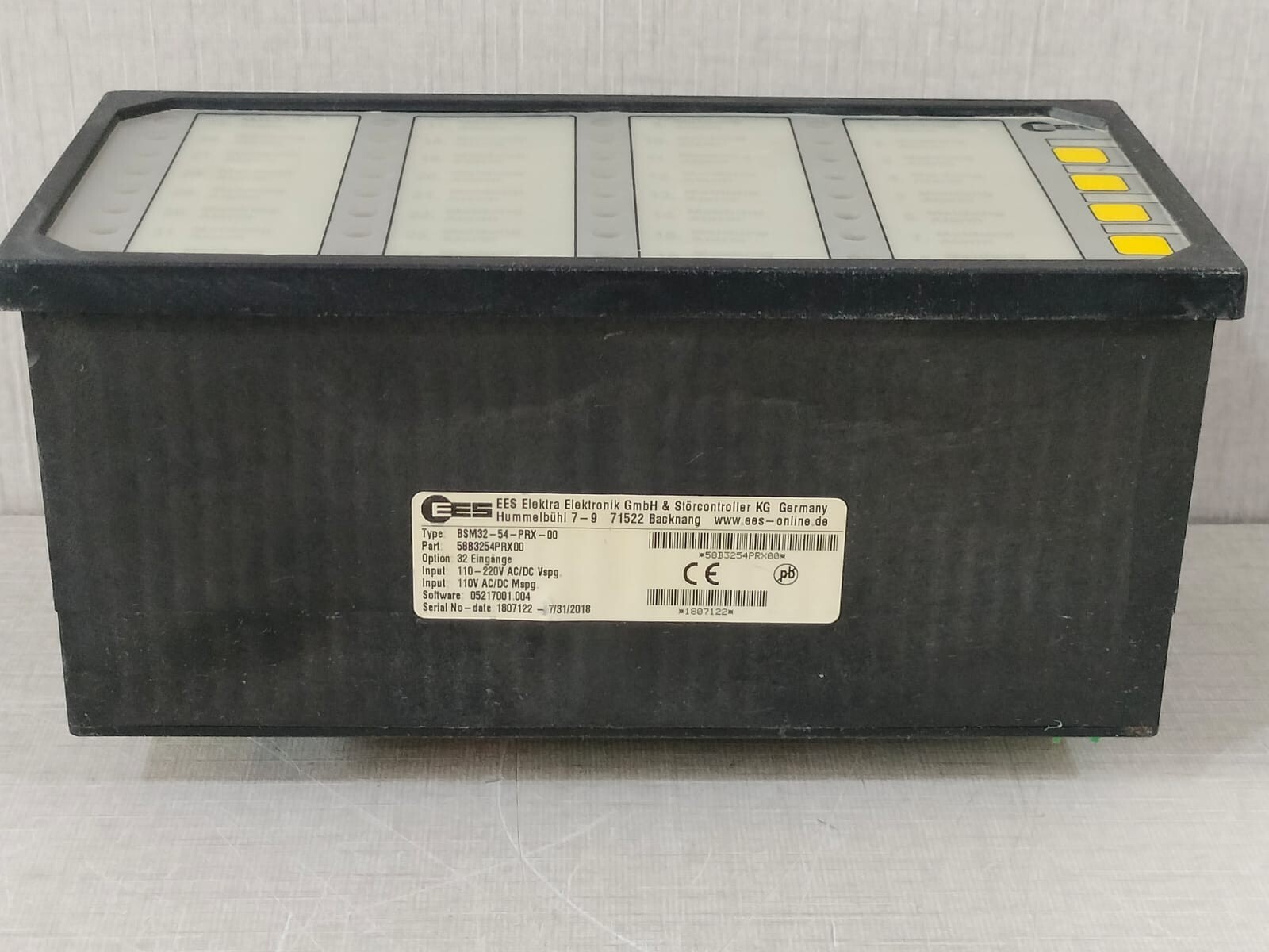 EES BSM32-54-PRX-00 EES BSM32-54-PRX-00 panel CONTROL 58B3254PRX00 / 05217001.002 8