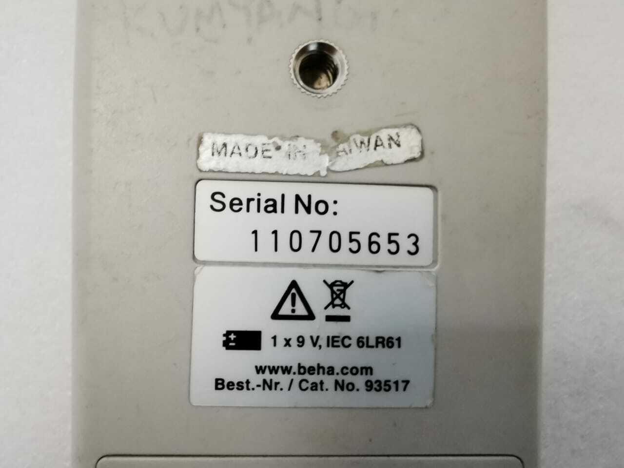 BEHA UNITEST-93517 BEHA UNITEST 93517 Sound Level Meter 2