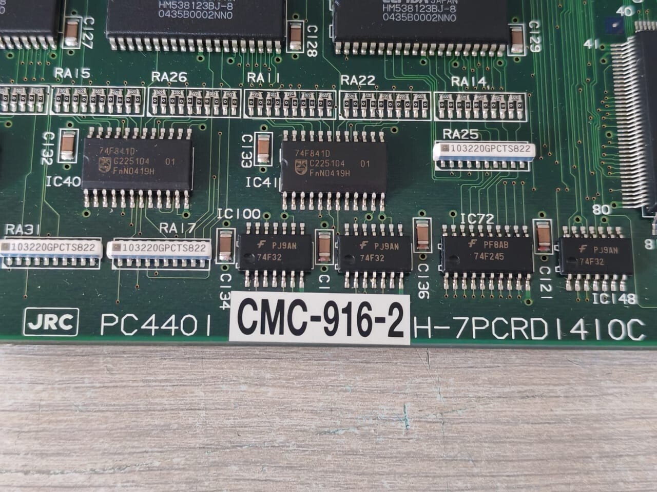 JRC PC4401 H-7PCRDI4IOC JRC PC4401 CMC-916-2 H-7PCRDI4IOC CPU CARD 8