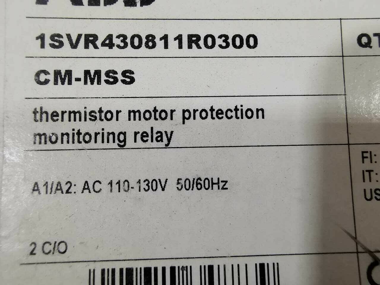 ABB 1SVR430811R0300 ABB CM-MSS MONITORING RELAY 1SVR430811R0300 2