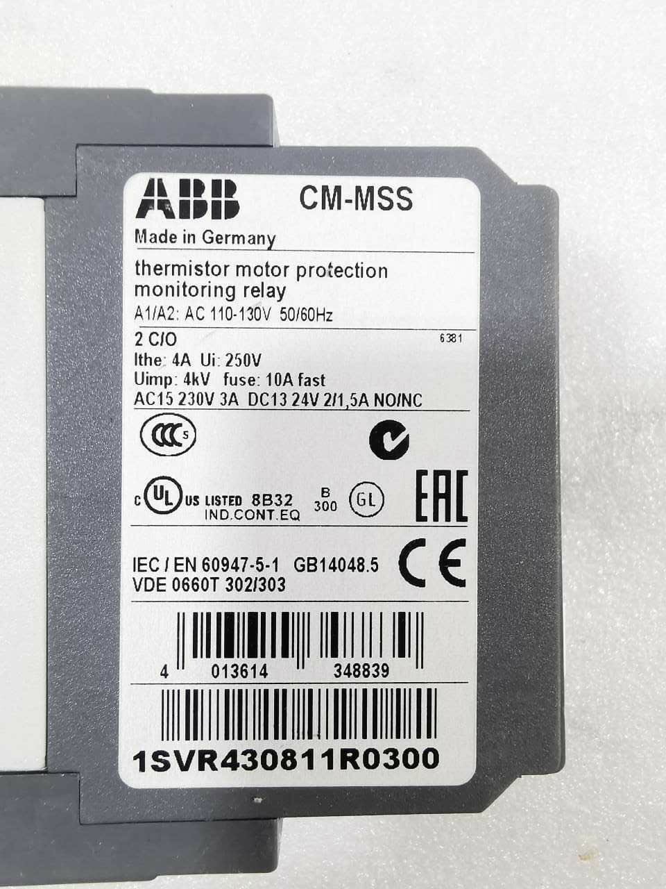 ABB 1SVR430811R0300 ABB CM-MSS MONITORING RELAY 1SVR430811R0300 5