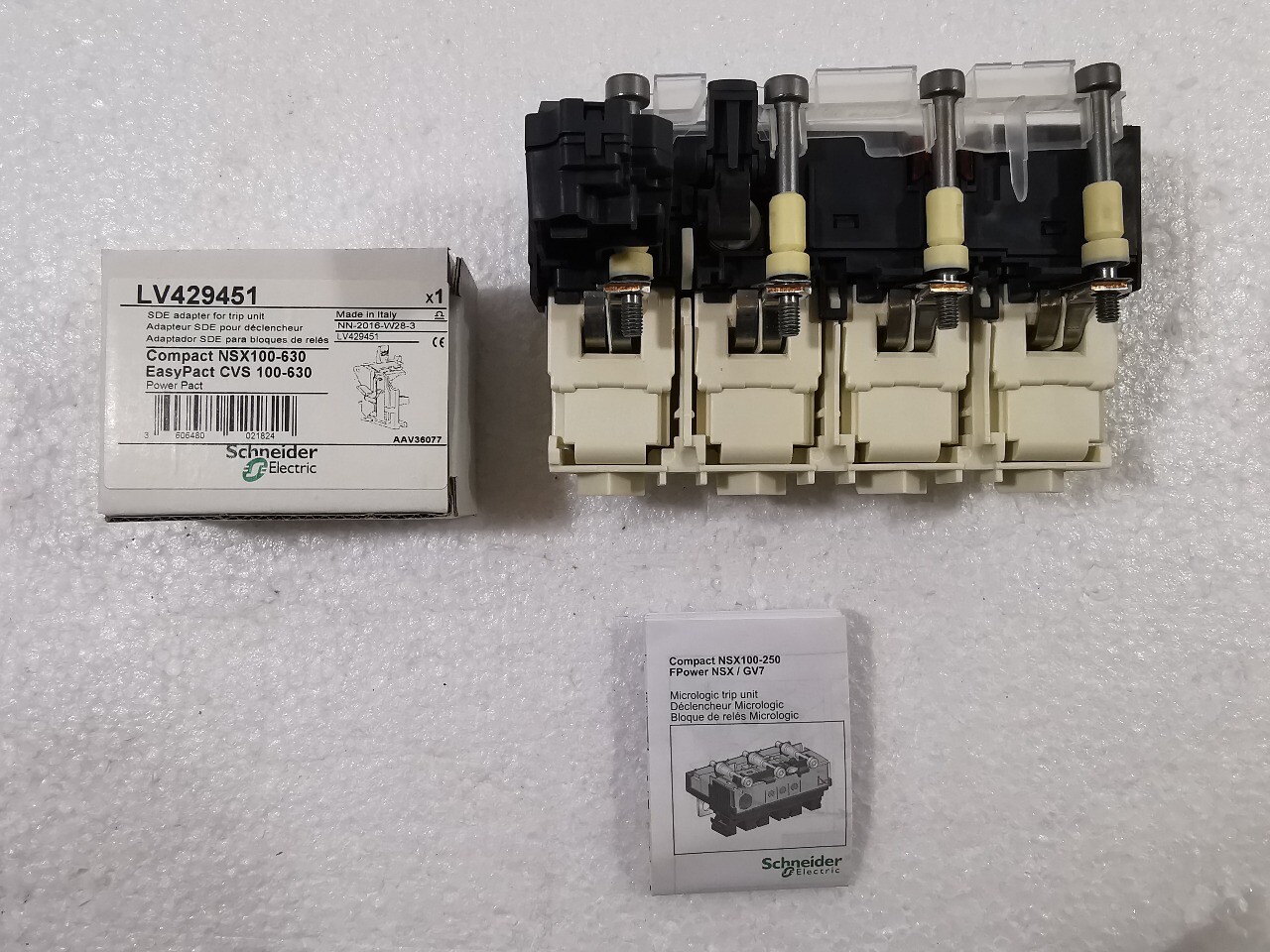 Schneider Electric NSX100-250 Schneider Electric LV429140 COMPACT NSX100-250 Micrologic 6.2 E 100A Trip Unit 2