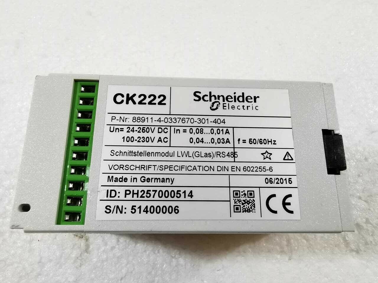 Schneider Electric CK222 Schneider Electric CK222 MODULE 3