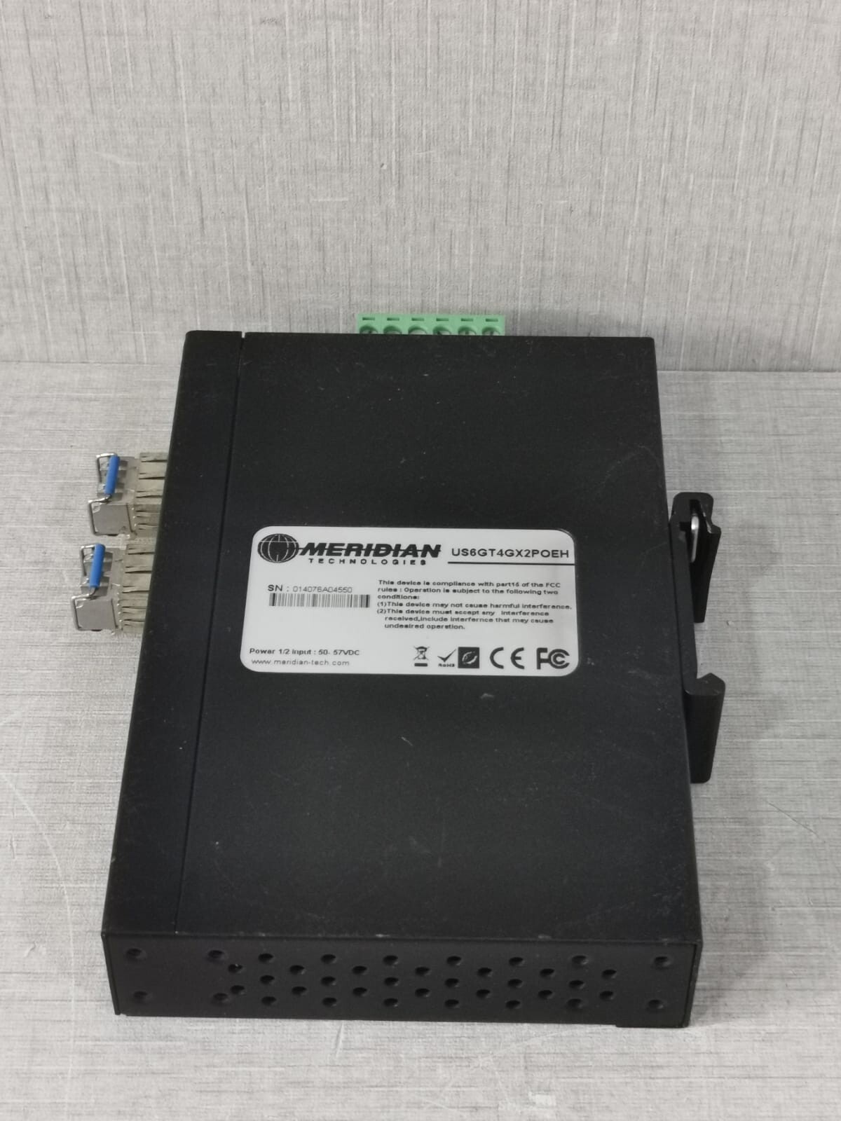 Meridian US6GT4GX2POEH MERIDIAN Technologies US6GT4GX2POEH Ethernet Switch 10