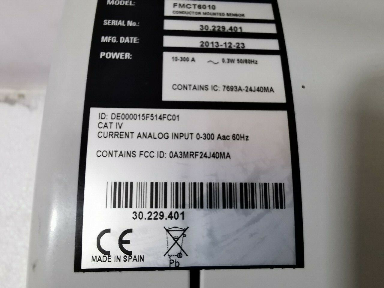 GE FMCT6010 GE Digital Energy Multilin FMCT6010 Conductor Mounted Sensor 3