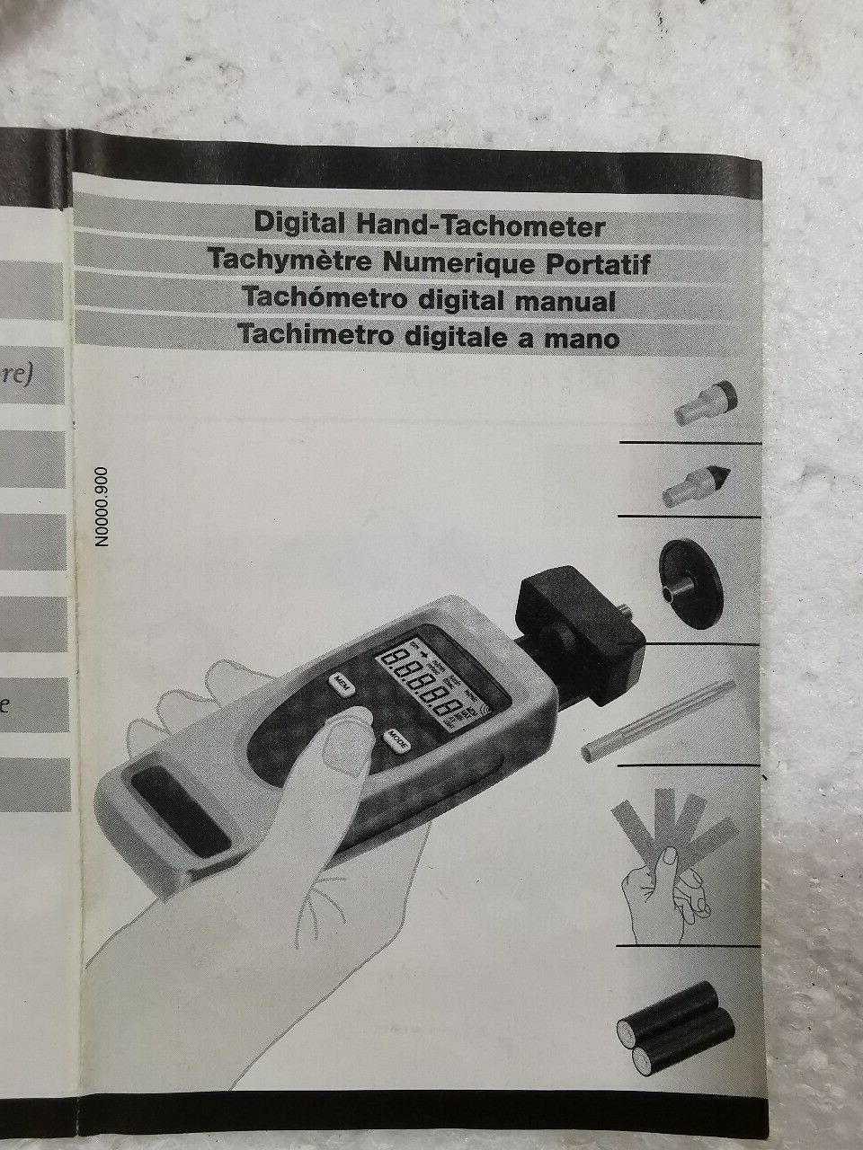 BEHA Digital Hand Tachometer BEHA UNITEST Digital Hand Tachometer 3
