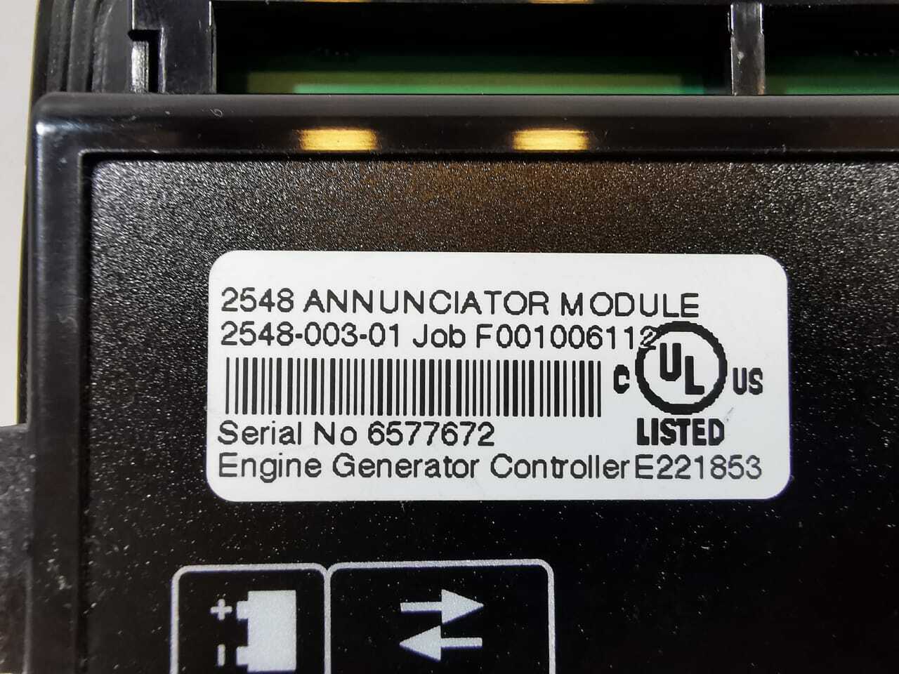 DSE 2548-003-01 DSE 2548 2548-003-01 / F001006112 Annunciator Module 7