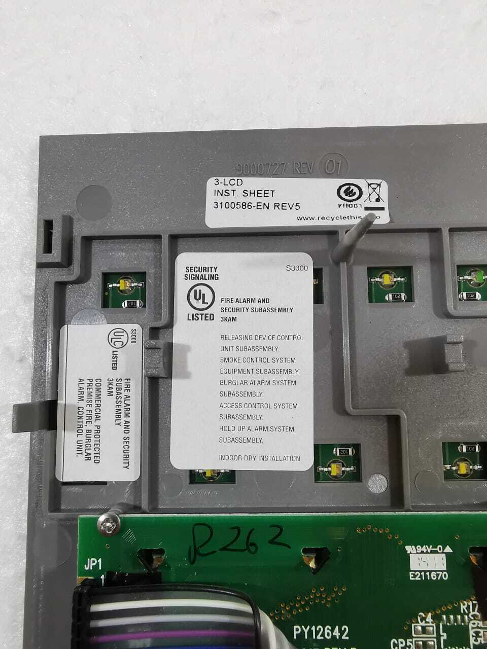 ULC S3000 ULC S3000 FIRE ALARM AND SECURITY SUBASSEMBLY 7