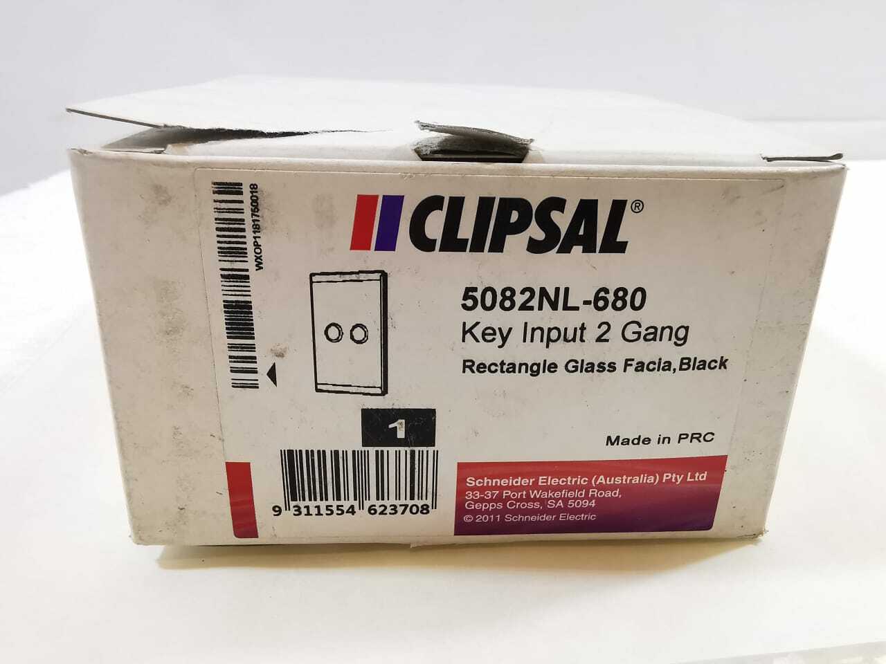 CLIPSAL 5082NL-680 SATURN SERIES Key Input 2 GANG