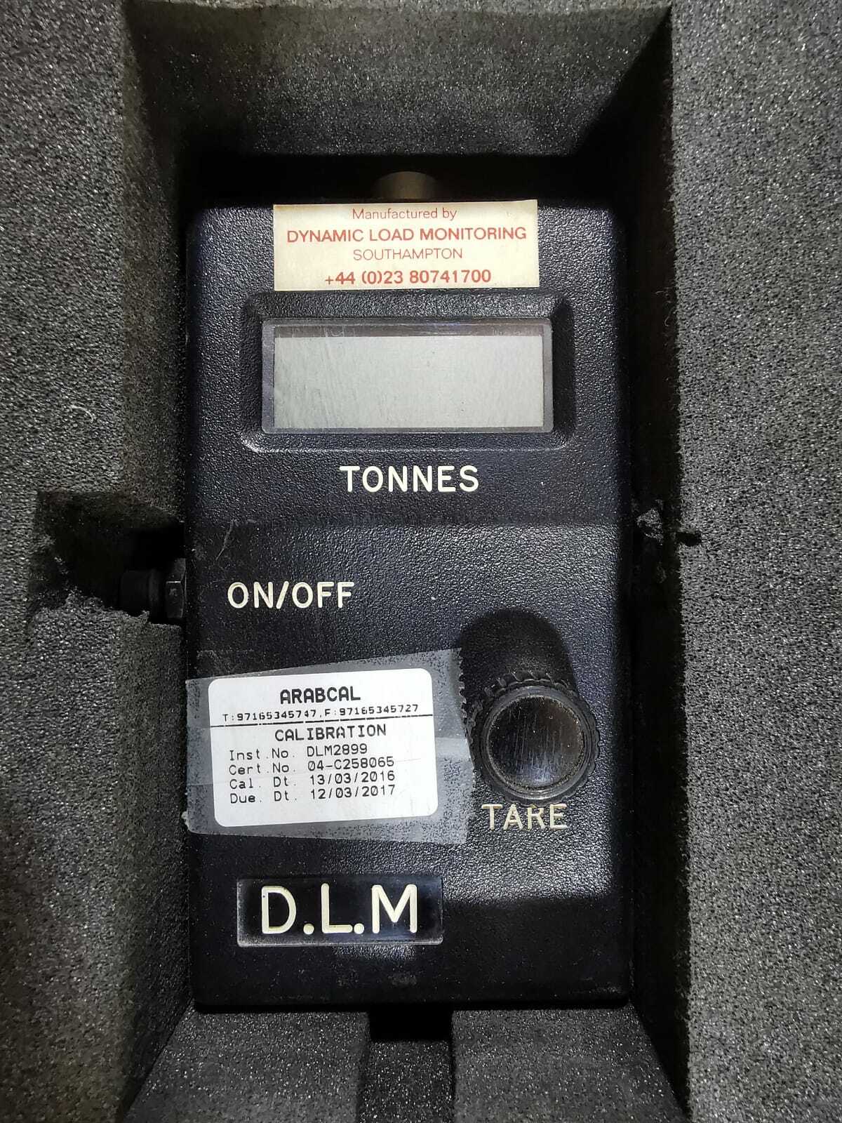 DLM DLM2897 10T DYNAMIC LOAD MONITORING DLM2897 10T / 25t STD LINK D.L.M 3