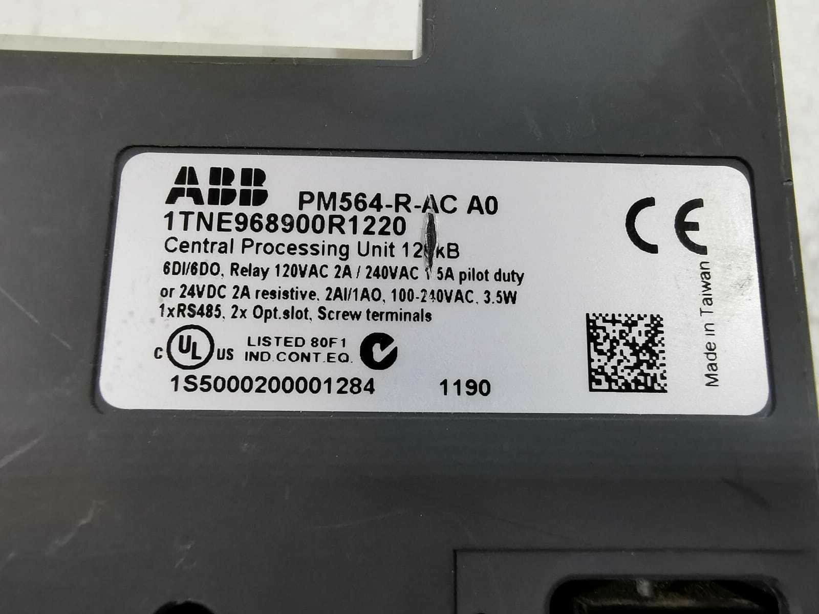 ABB 1TNE968900R1220 ABB PM564-R-AC Central Processing 1TNE968900R1220 / PM564 4