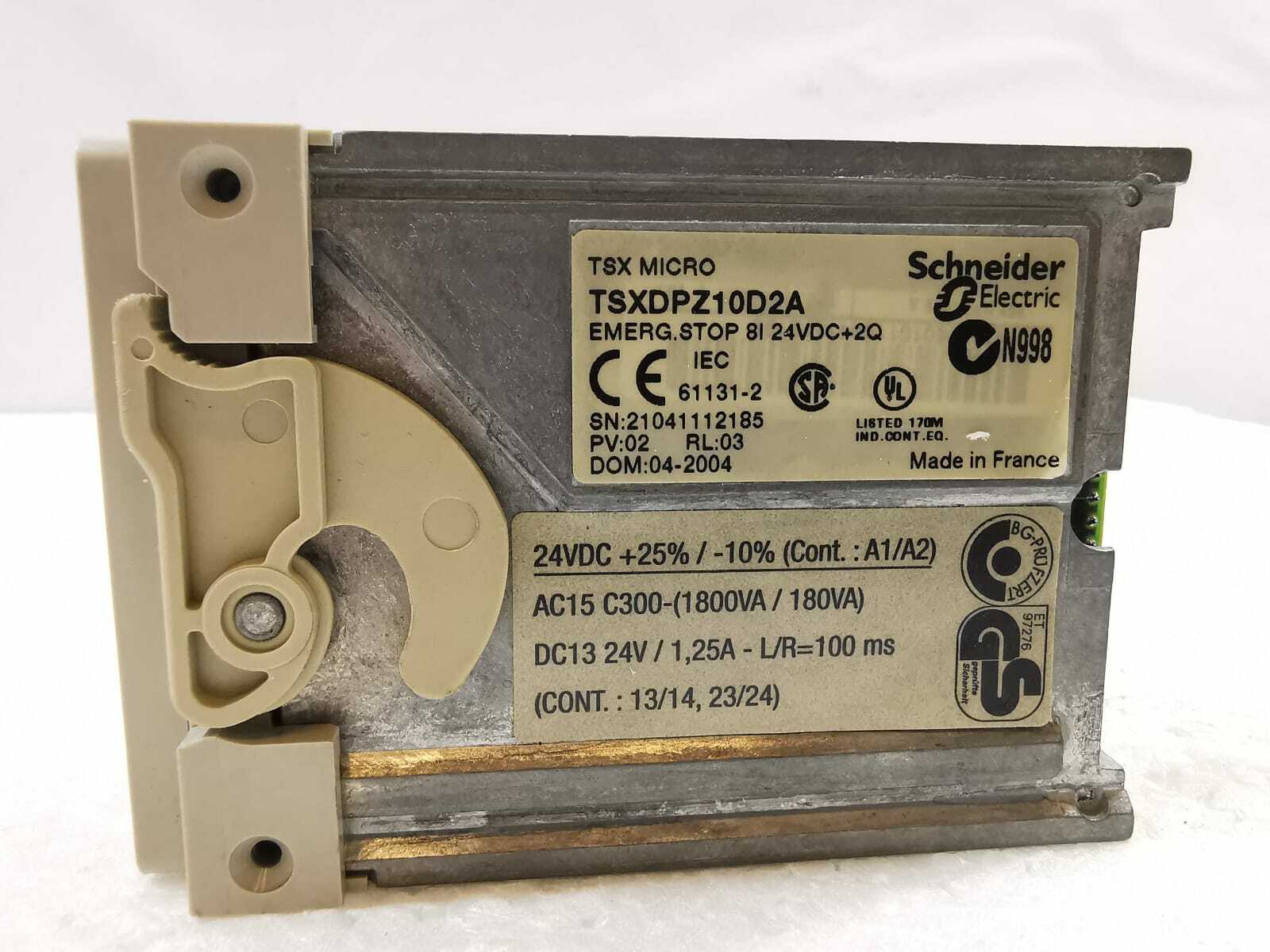 Schneider Electric TSXDPZ10D2A TSXDPZ10D2A Schneider Electric TSX MICRO Safety Reconditioned 10