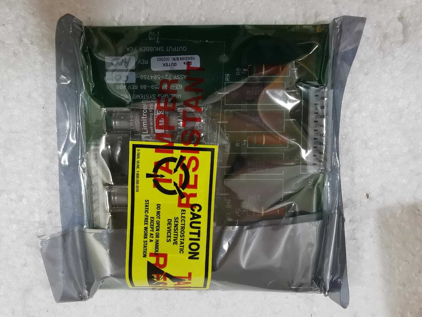 MGE 62-504759-00 MGE UPS Systems 62-504759-00 Assy 72-504759-00 System Interconnect Rev: A00 5