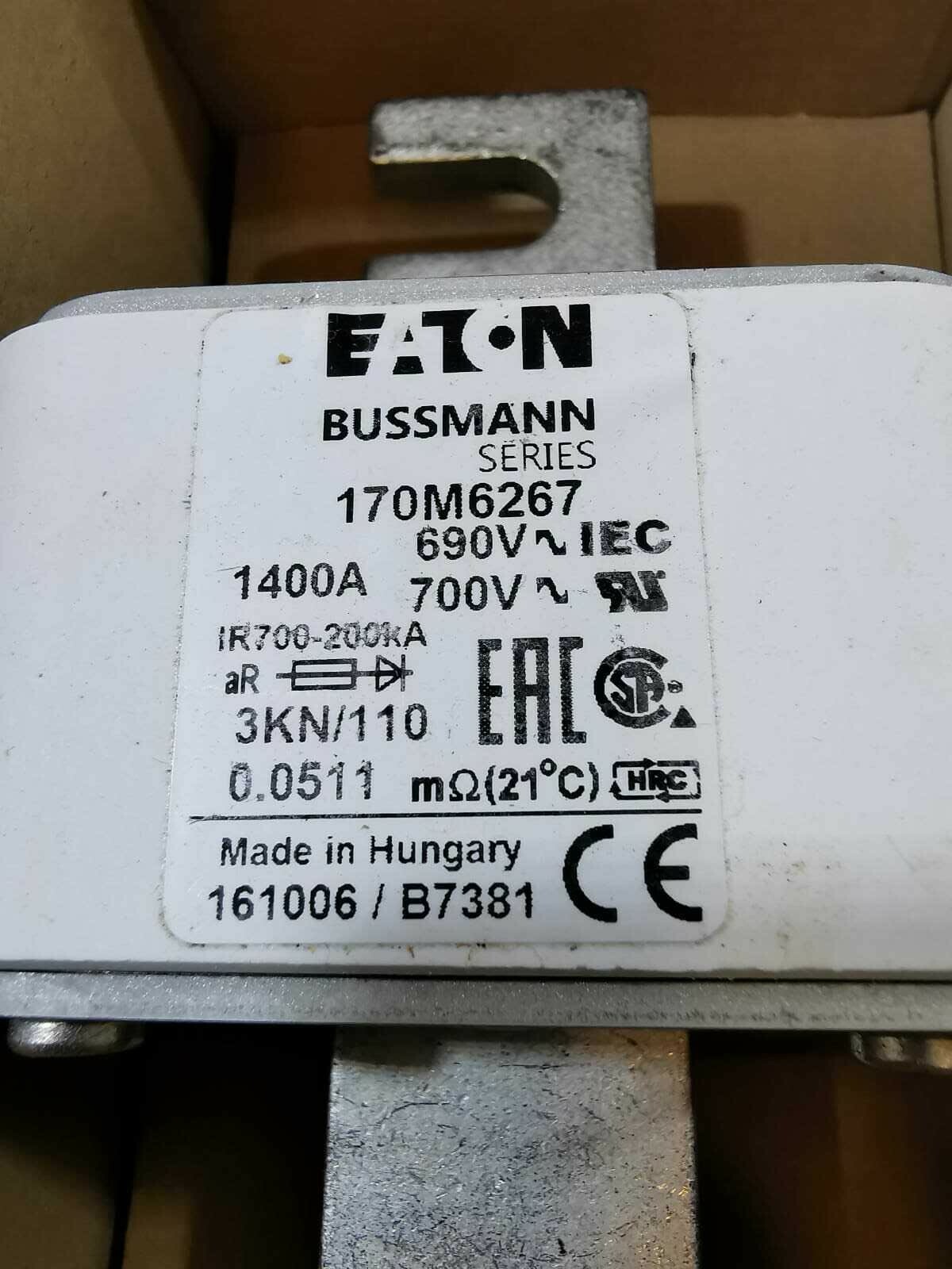 EATON 170M6267-ABB 170M6267 EATON Bussmann Series 170M6267-ABB 3