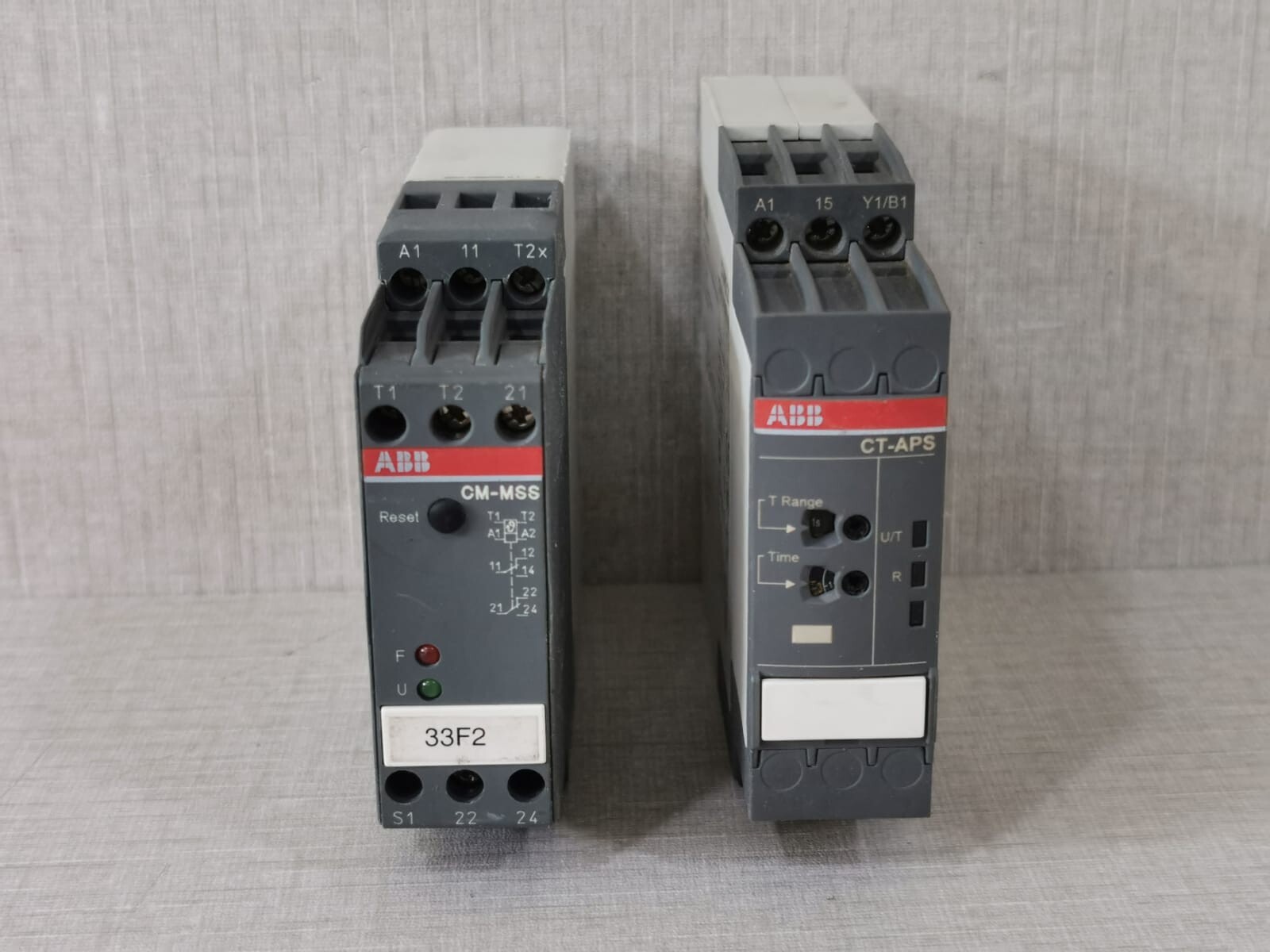 ABB CT-APS /1SVR730180R3100 + ABB CM-MSS /1SVR430710R9300 THERMISTOR RELAY