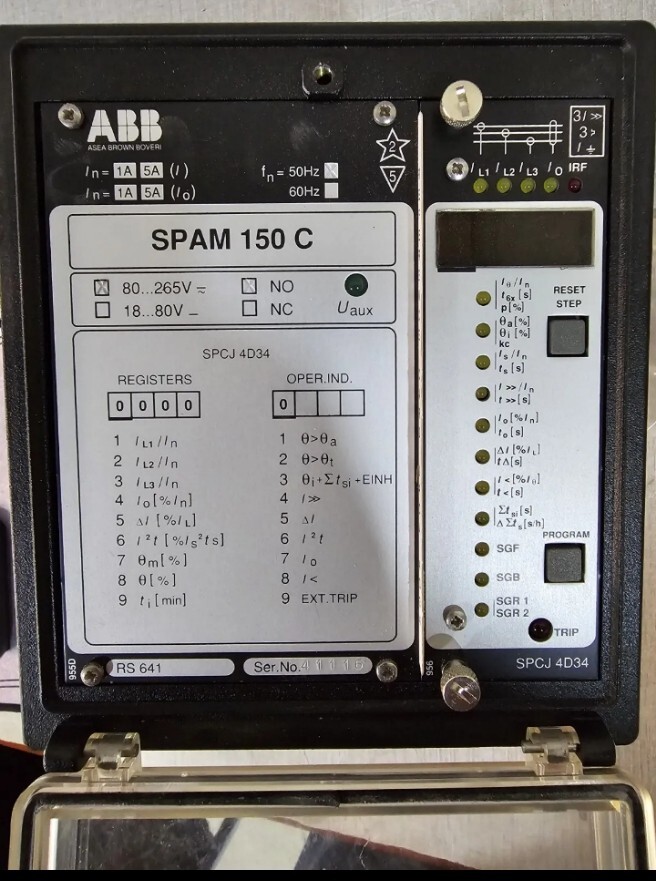 ABB SPCJ 4D34 ABB SPCJ 4D34 Over Current and Earth-Fault Relay SPAM 150 C 2