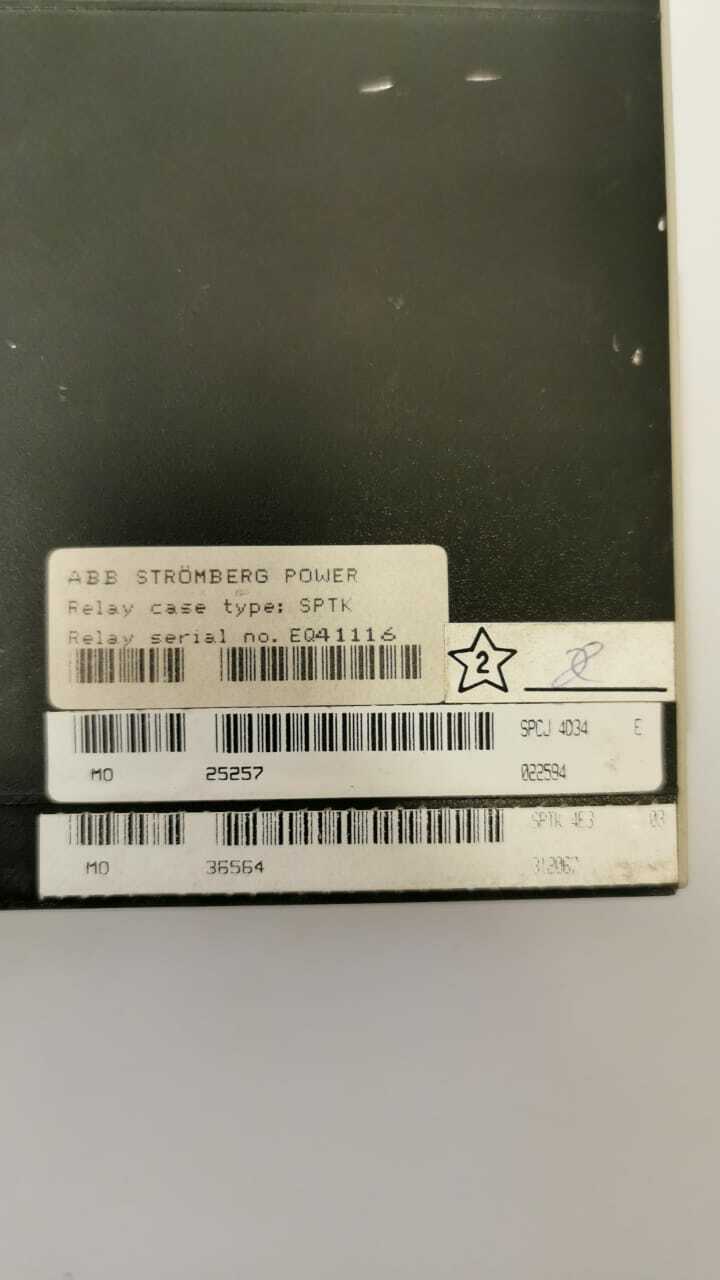 ABB SPCJ 4D34 ABB SPCJ 4D34 Over Current and Earth-Fault Relay SPAM 150 C 4