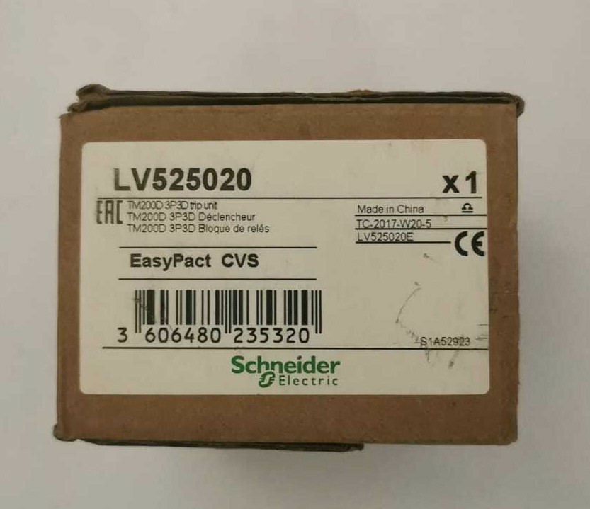 Schneider Electric LV525020 Schneider TM 200 D EasyPact CVS LV525020 3