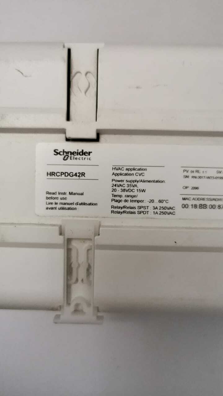 Schneider HRCPDG42R Schneider Electric HRC Room Controller Unit HRCPDG42R version 1.0 4