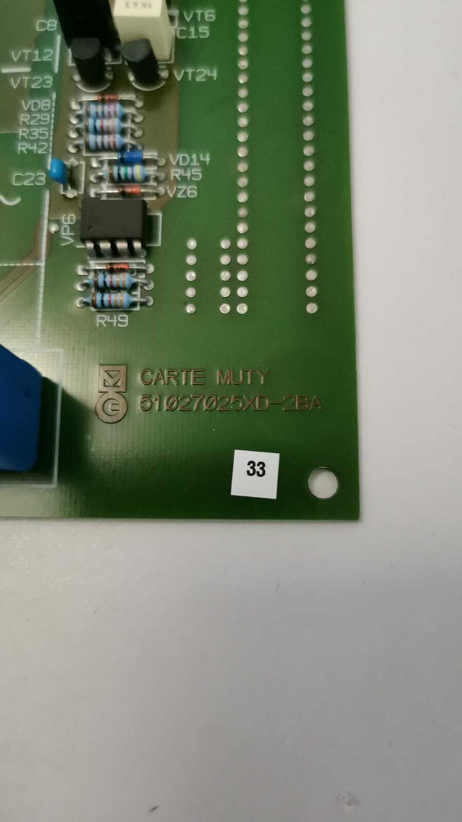 CARTE MUTY 51027026-BC CARTE MUTY 51027026 BC Board 51027025XD-2BA 3