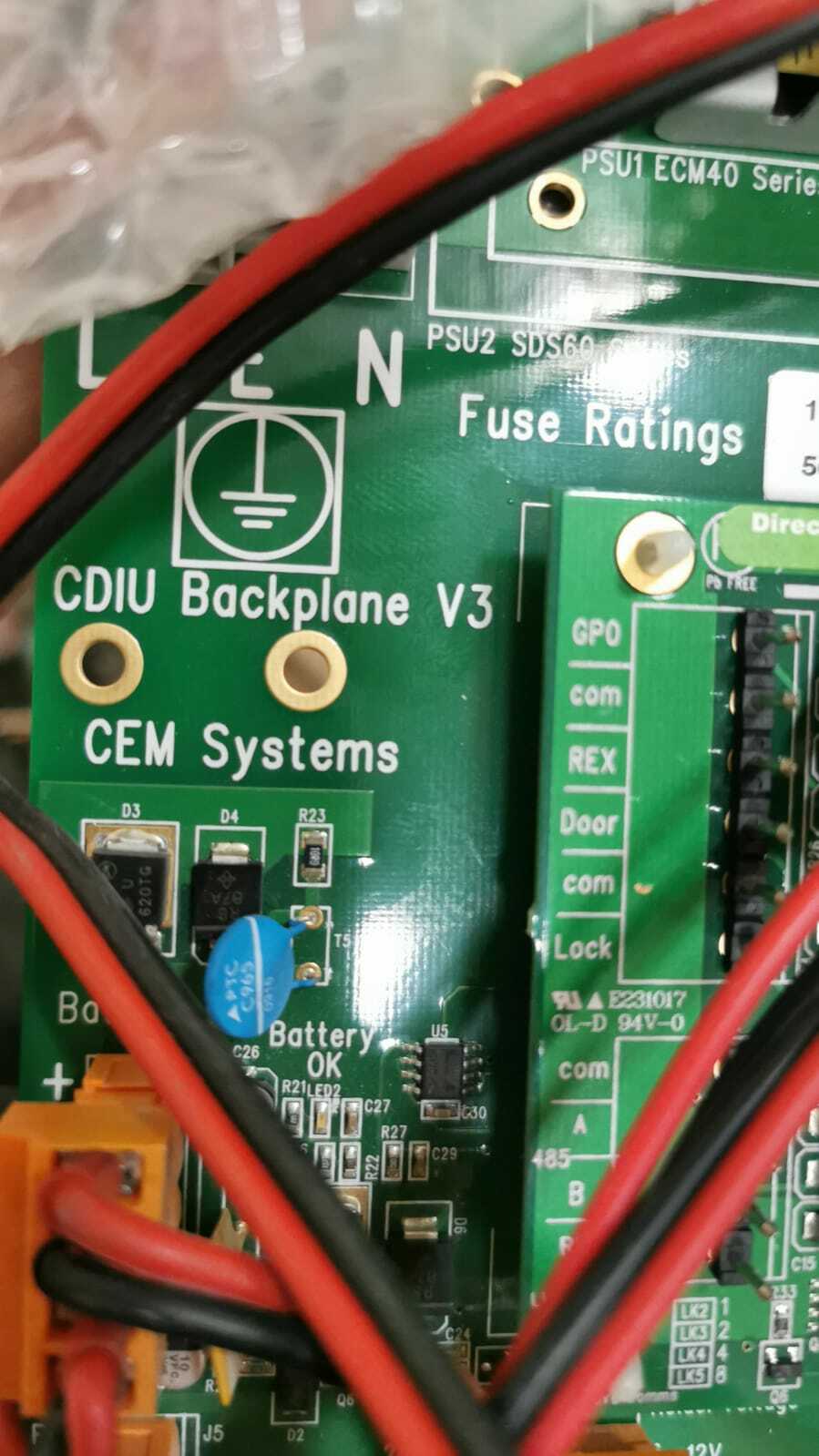 CEM System CDIU-BACKPLANE-V3 CEM System CDIU Backplane V3 1001DB005388 4