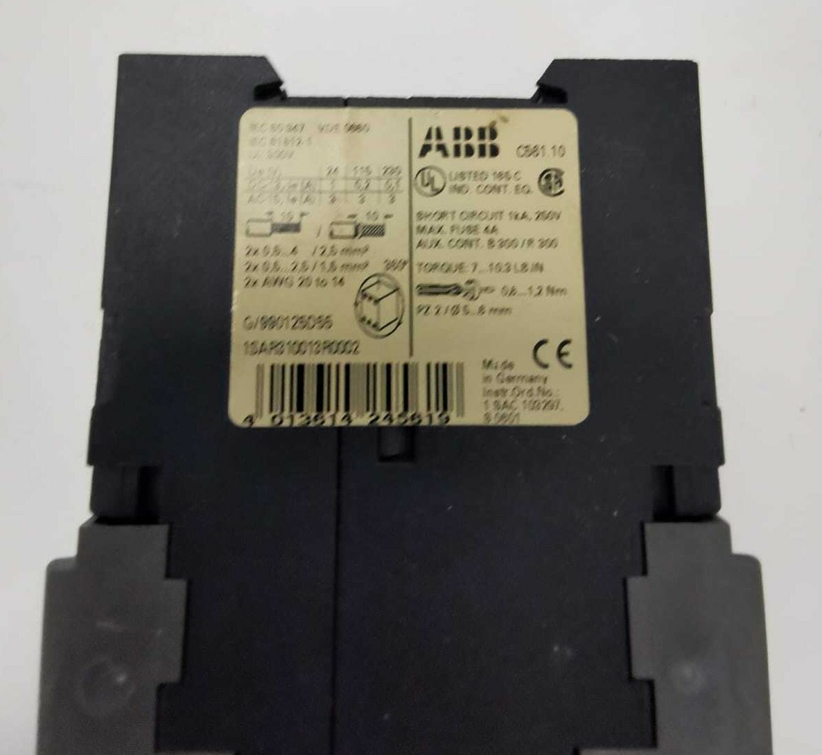 ABB C561.10 ABB 1SAR310013R0002 CONTROL UNIT C561.10 4