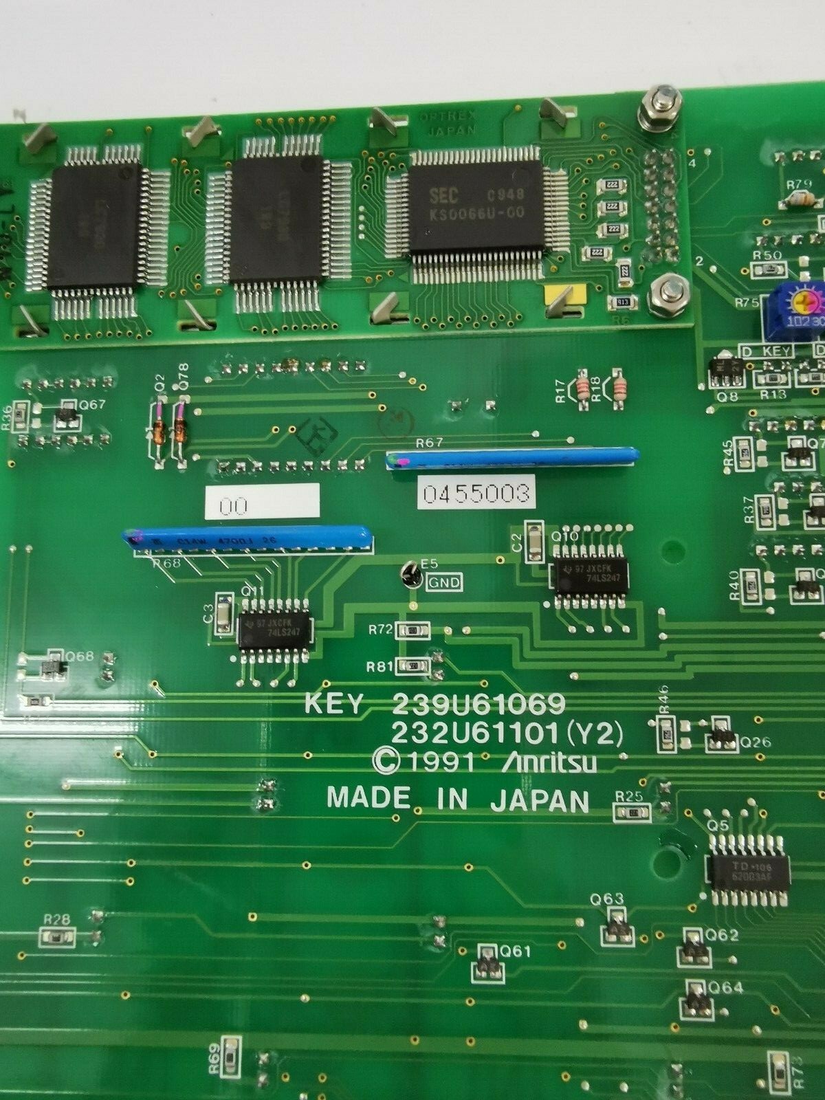 Anritsu KEY-239U61069-/-232U61101 INRITSU KEY 239U61069 / 232U61101 CIRCUIT BOARD 2