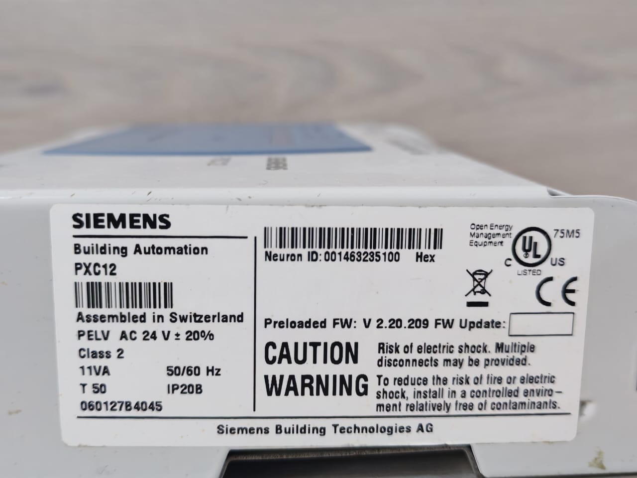 Siemens PXC12 SIEMENS PXC12 AUTOMATION STATION 3