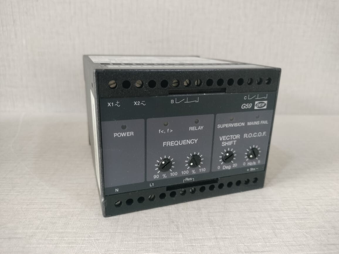 DEIF RELAY-63 DEIF G59 Box Interface Relay 63.5 VAC 24VDC WITH OLD STOCK BOX 4