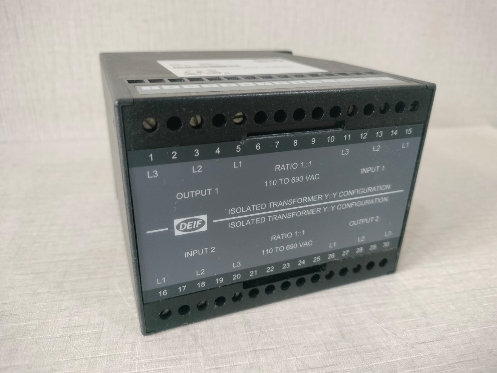 DEIF GS-BOX-INTERFACE DEIF GS Box RATIO 1:1 Interface Isolated Transformer Y CONFIGURATION 3