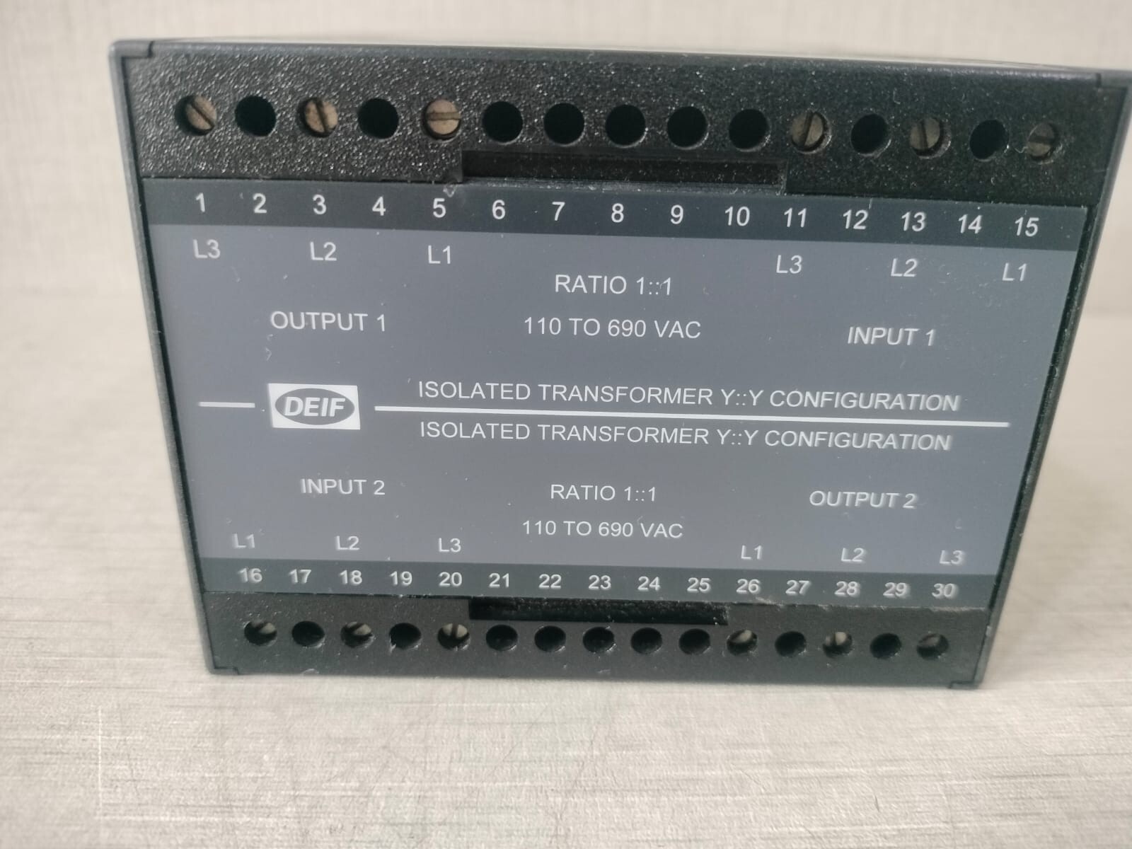 DEIF GS Box RATIO 1:1 Interface Isolated Transformer Y CONFIGURATION