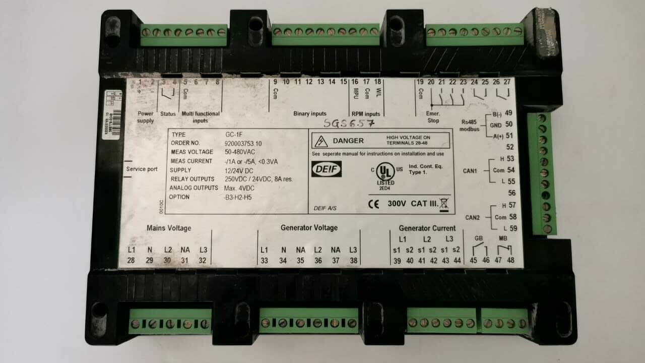 DEIF SG-C2 DEIF STERLING GC-1F Reliable SG-C2 250VDC 7