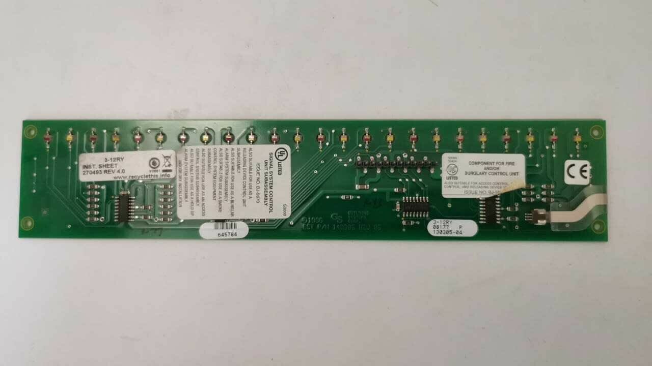 EST 3-12RY EST Edwards Fire Alarm 3-12RY Display Control Module 2