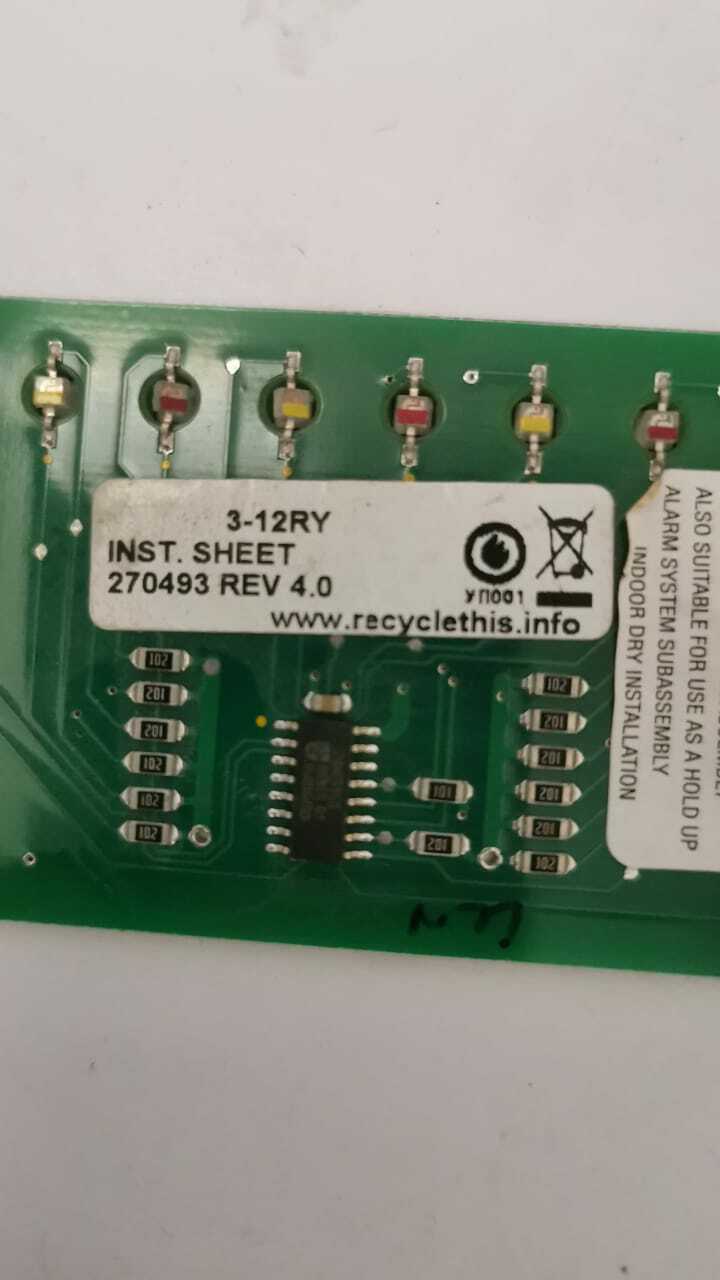 EST 3-12RY EST Edwards Fire Alarm 3-12RY Display Control Module 3