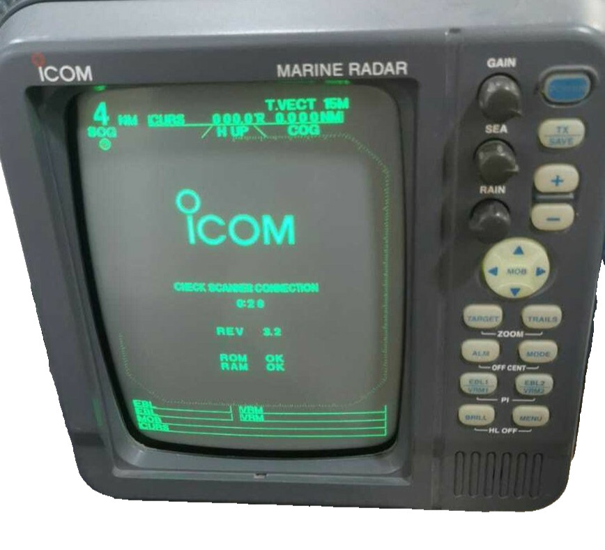 ICOM SX-277 ICOM MR-1000T II MARINE RADAR DISPLAY UNIT SX-2779 2