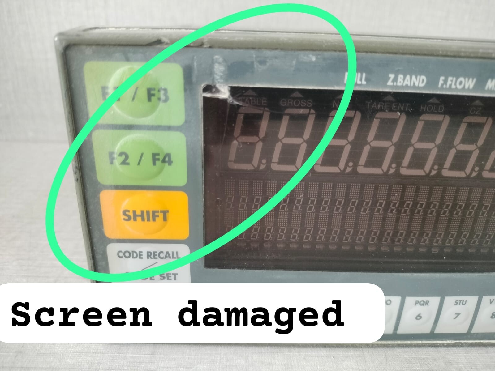 A&D AD-4402 A&D Multi-Function Weighing indicator AD-4402 WITH DAMAGED SCREEN 4
