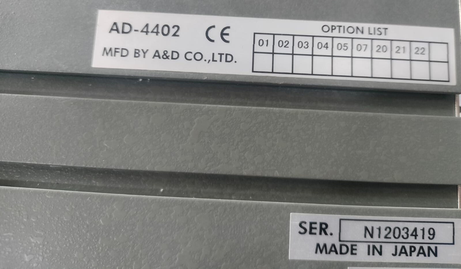 A&D AD-4402 A&D Multi-Function Weighing indicator AD-4402 WITH DAMAGED SCREEN 7