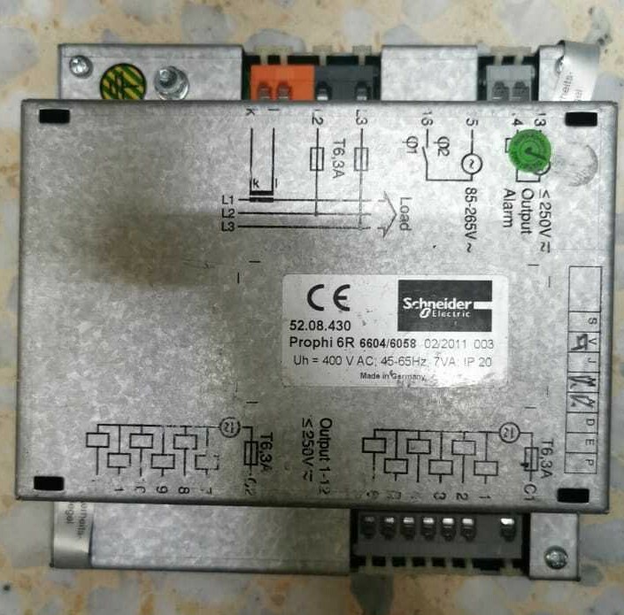Schneider Electric 6R-6604/6058 Prophi Schneider Electric POWER FACTOR CONTROLLER 6R 6604/6058 2
