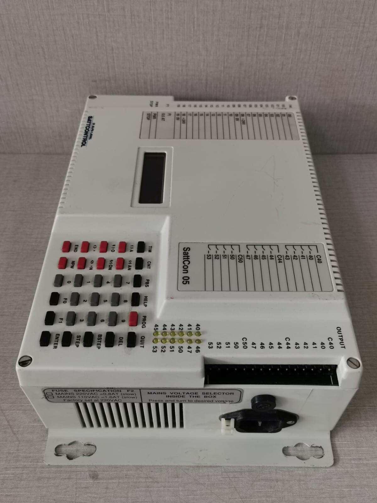SATTCONTROL 976001003 SATTCONTROL ALFA-LAVAL SC05-10B 976001003 SERIES 7 VA 62 220/110VAC 50HZ 6