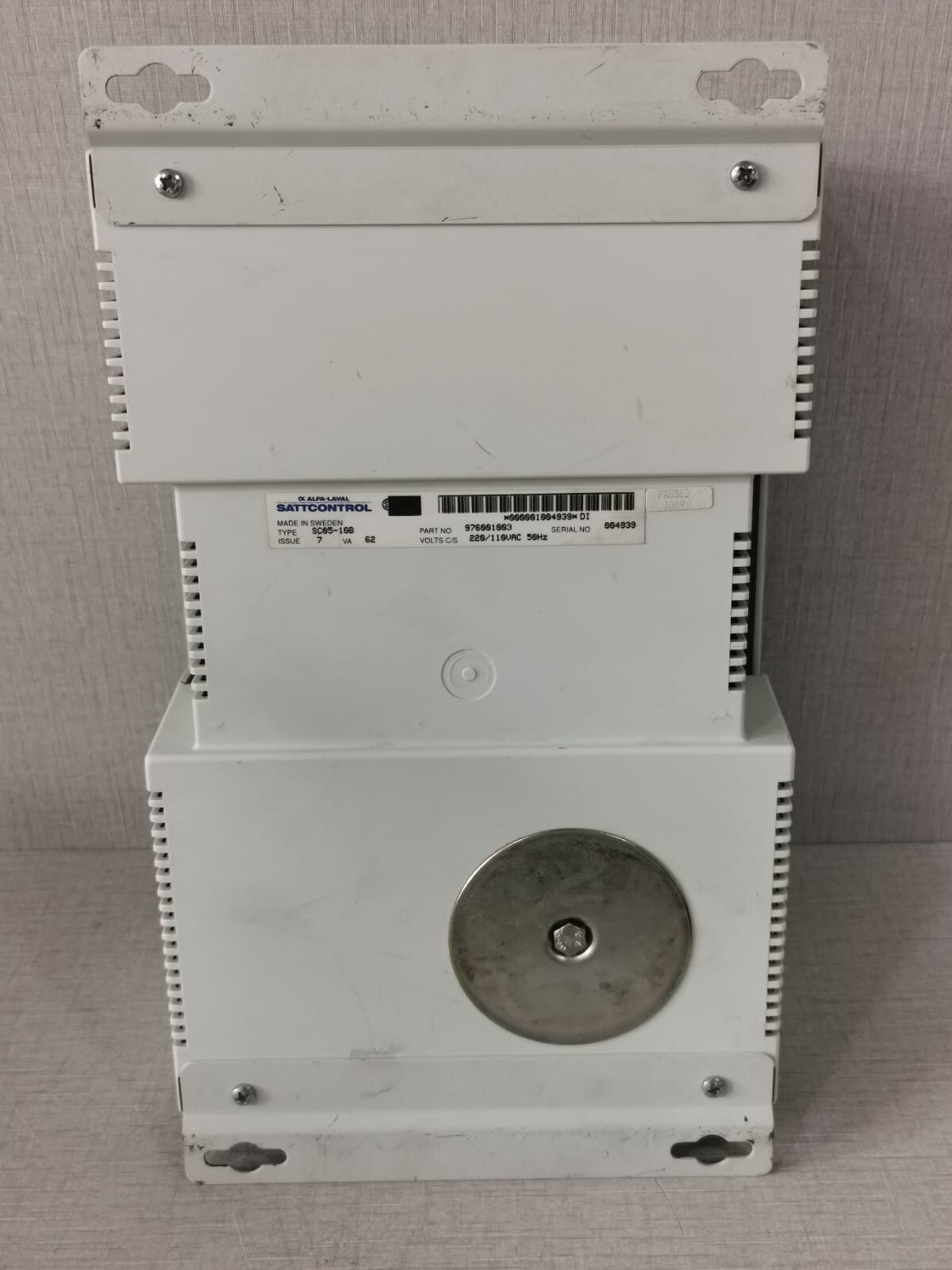 SATTCONTROL 976001003 SATTCONTROL ALFA-LAVAL SC05-10B 976001003 SERIES 7 VA 62 220/110VAC 50HZ 10