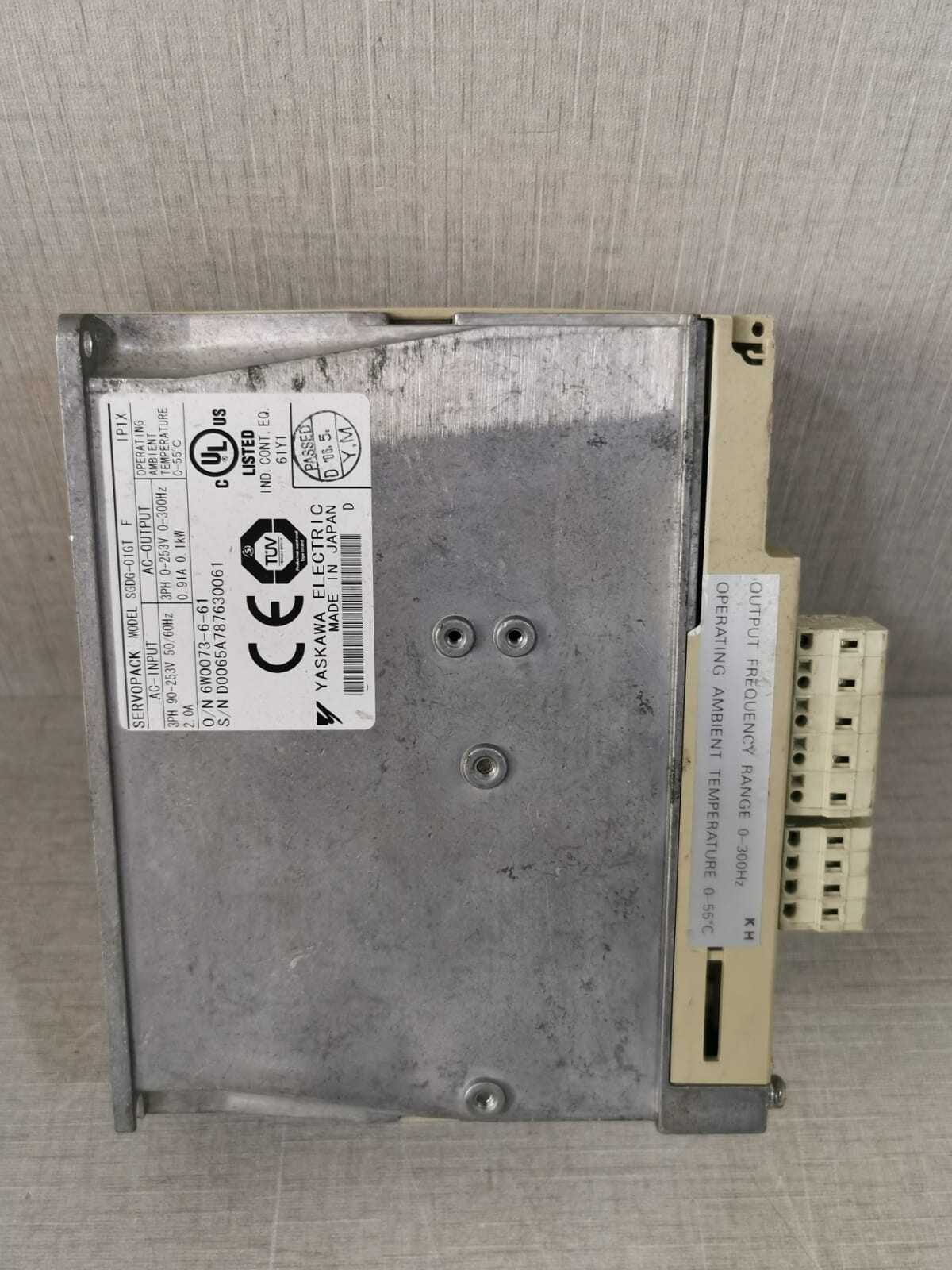 Yaskawa SGDG-01GT YASKAWA SGDG-01GT F SERVOPACK 5