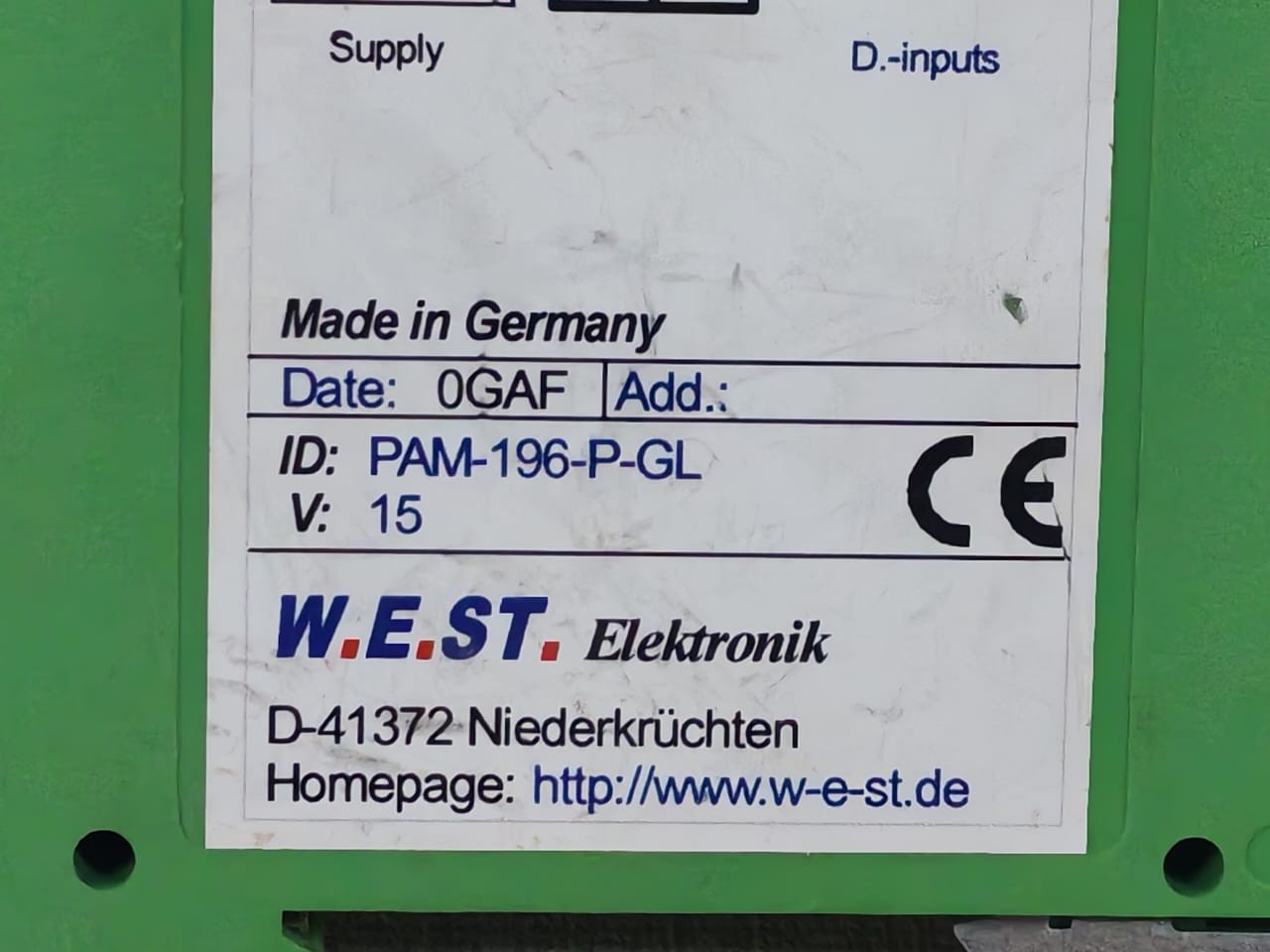 W.E.St. Electronik PAM-196-P-GL W.E.St. Electronik PAM-196-P-GL Power Amplifier 2
