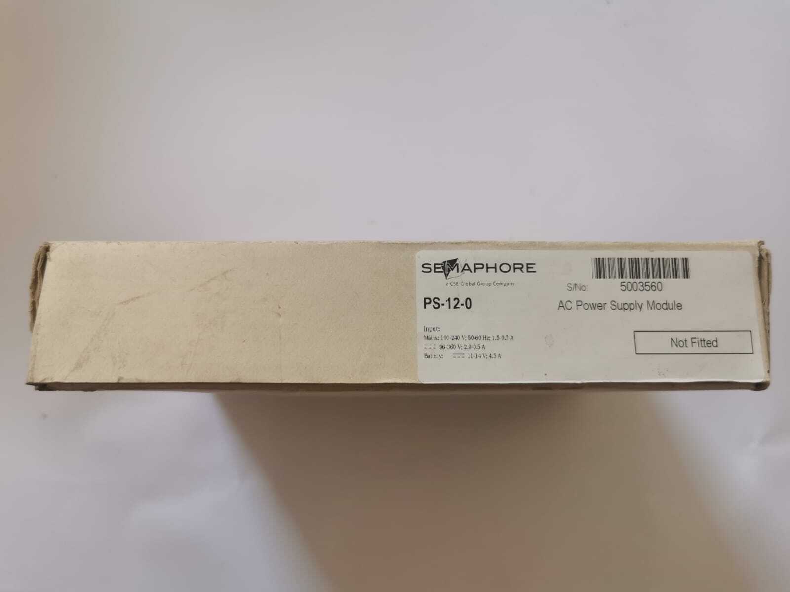 SEMAPHOR PS-12-0 SEMAPHOR KINGFISHER PLUS+RTU PS-12-0 AC Power Supply Module 4
