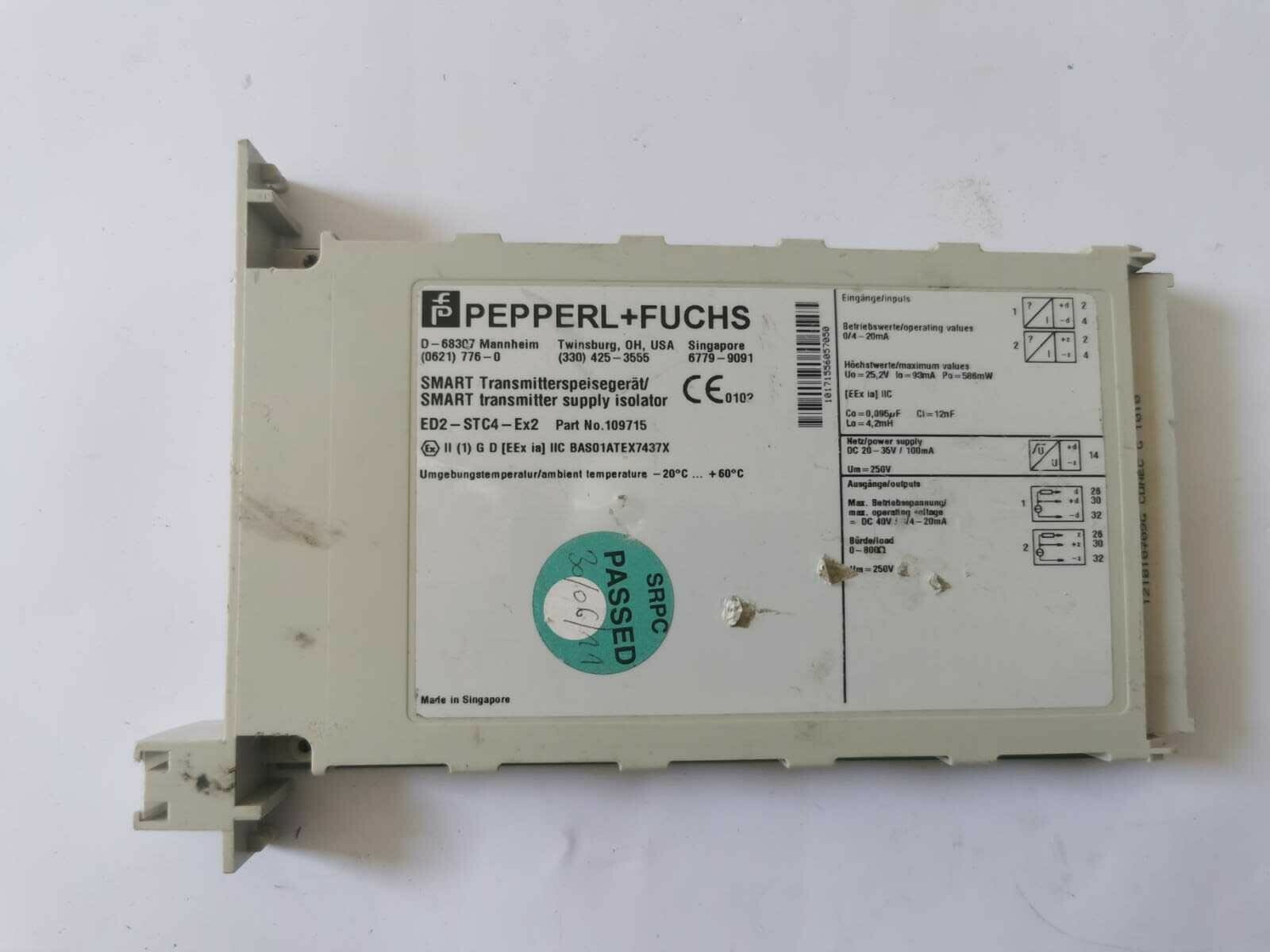 PEPPERL+FUCHS 109715 PEPPERL+FUCHS ED2-STC4-Ex2 SMART TRANSMITTER 109715 4