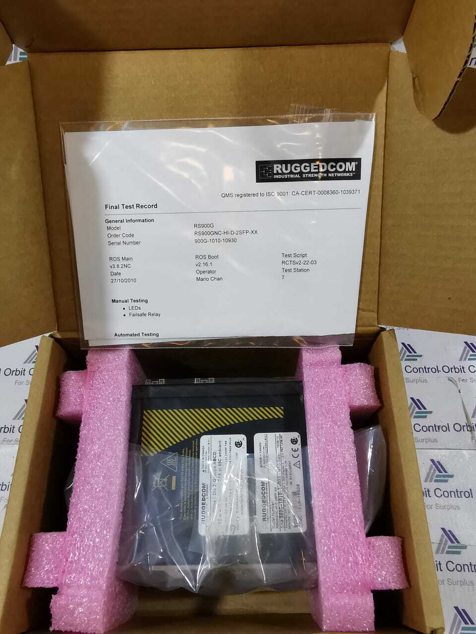RUGGEDCOM RS900GNC-HI-D-2SFP-XX RUGGEDCOM RS900GNC-HI-D-2SFP-XX SWITCH RS900G 3