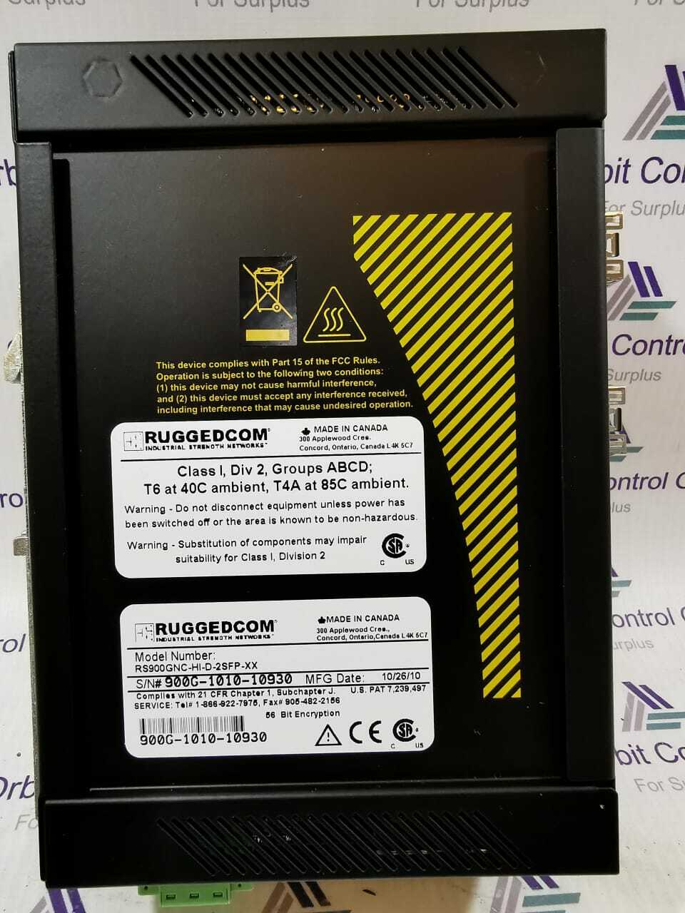 RUGGEDCOM RS900GNC-HI-D-2SFP-XX RUGGEDCOM RS900GNC-HI-D-2SFP-XX SWITCH RS900G 6