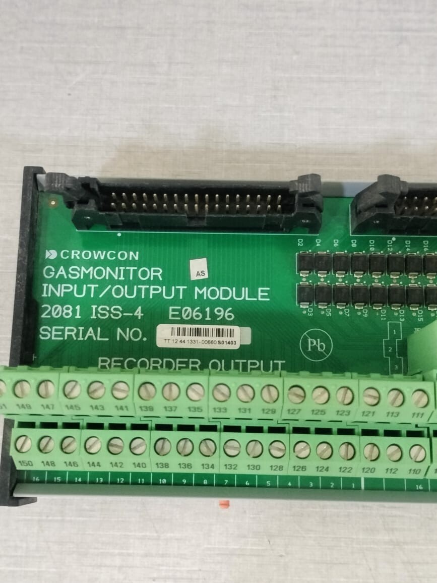 CROWCON 2081 ISS-4 E06196 CROWCON Gas Monitor INPUT/OUTPUT MODULE 2081 ISS-4 E06196 2